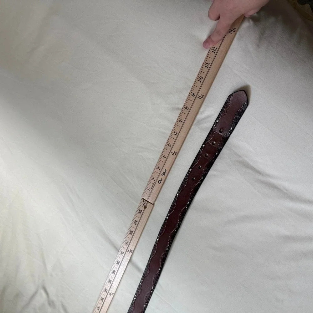 Western Leather Belt Y2K New York & Company size‎ XL genuine leather